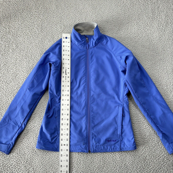 Marmot Levity Jacket Womens Medium Softshell Blue Water Resistant Gorpcore - Picture 4 of 16
